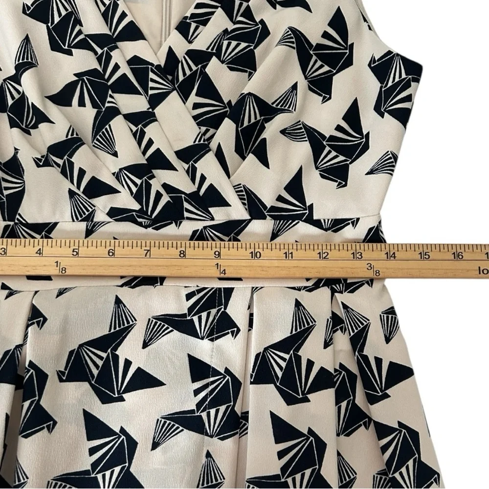 Elijah J‎ Women’s Origami Paper Crane A Line Mini Dress Sz 4